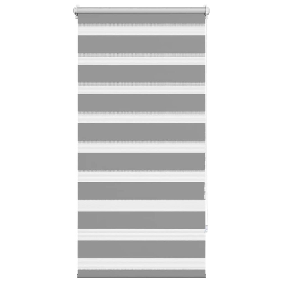 vidaXL Zebra blind 80x120cm grey Home Daynight Roller Window Sunscreen Shade