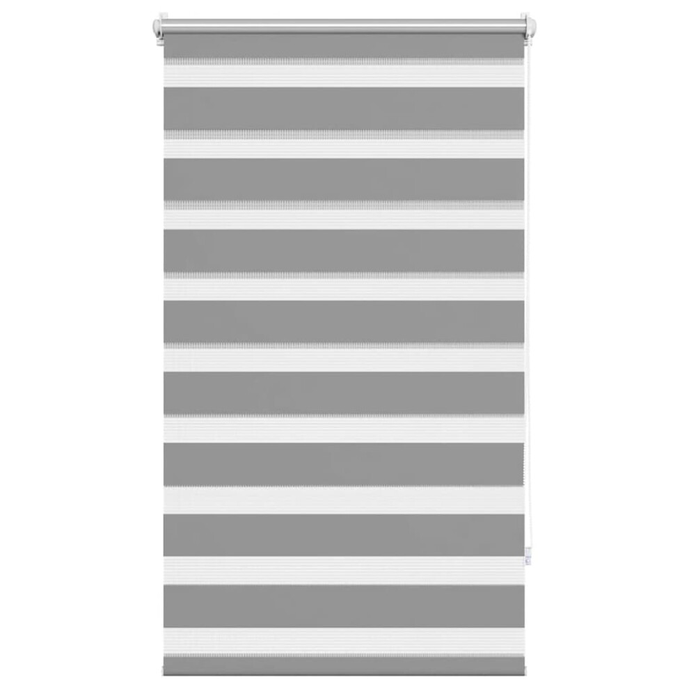 vidaXL Zebra blind 90x120cm grey Home Daynight Roller Window Sunscreen Shade