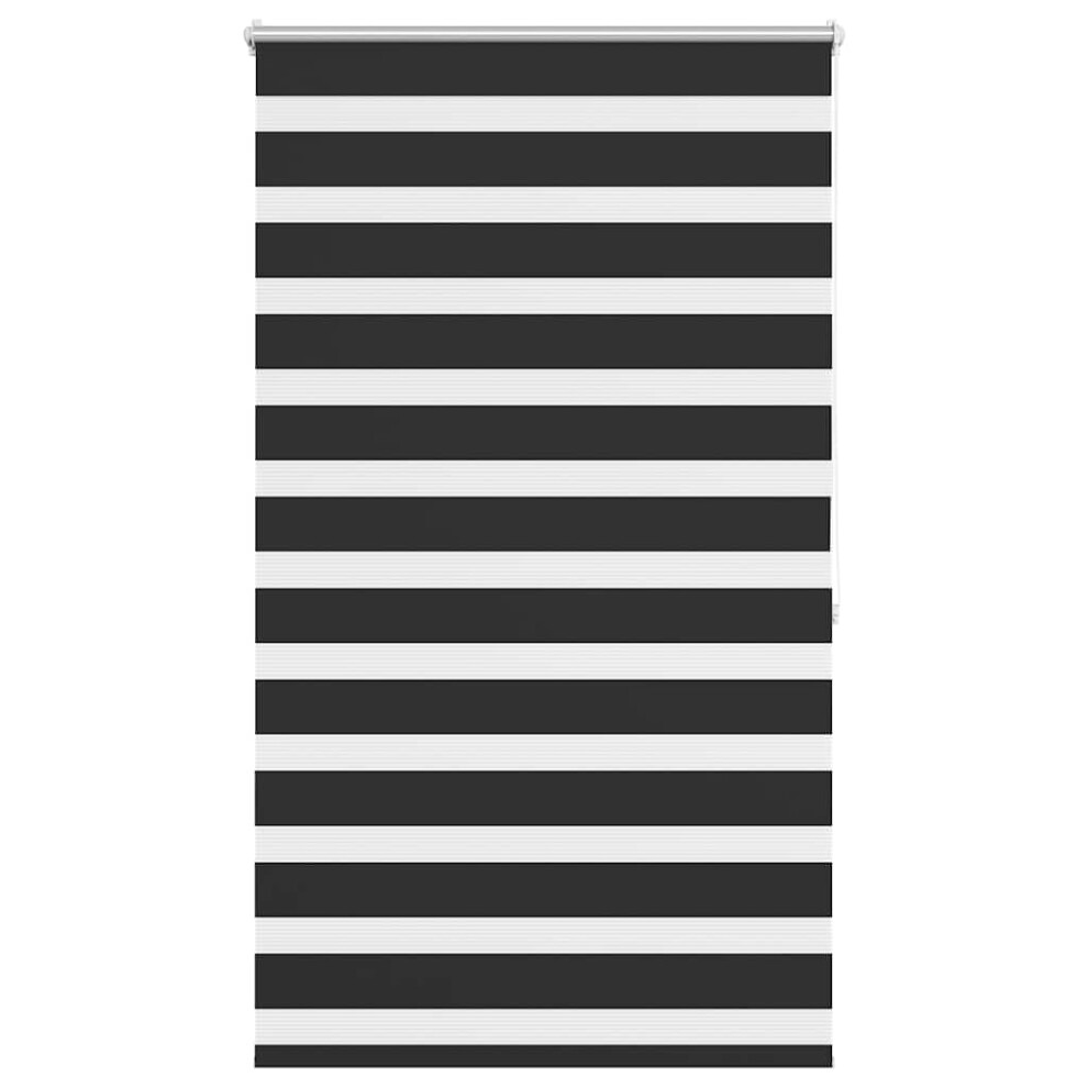 Vidaxl (, 100 X 175 Cm) Zebra Blinds Alternative Parallel Roller Blind Window Privacy Screen Black
