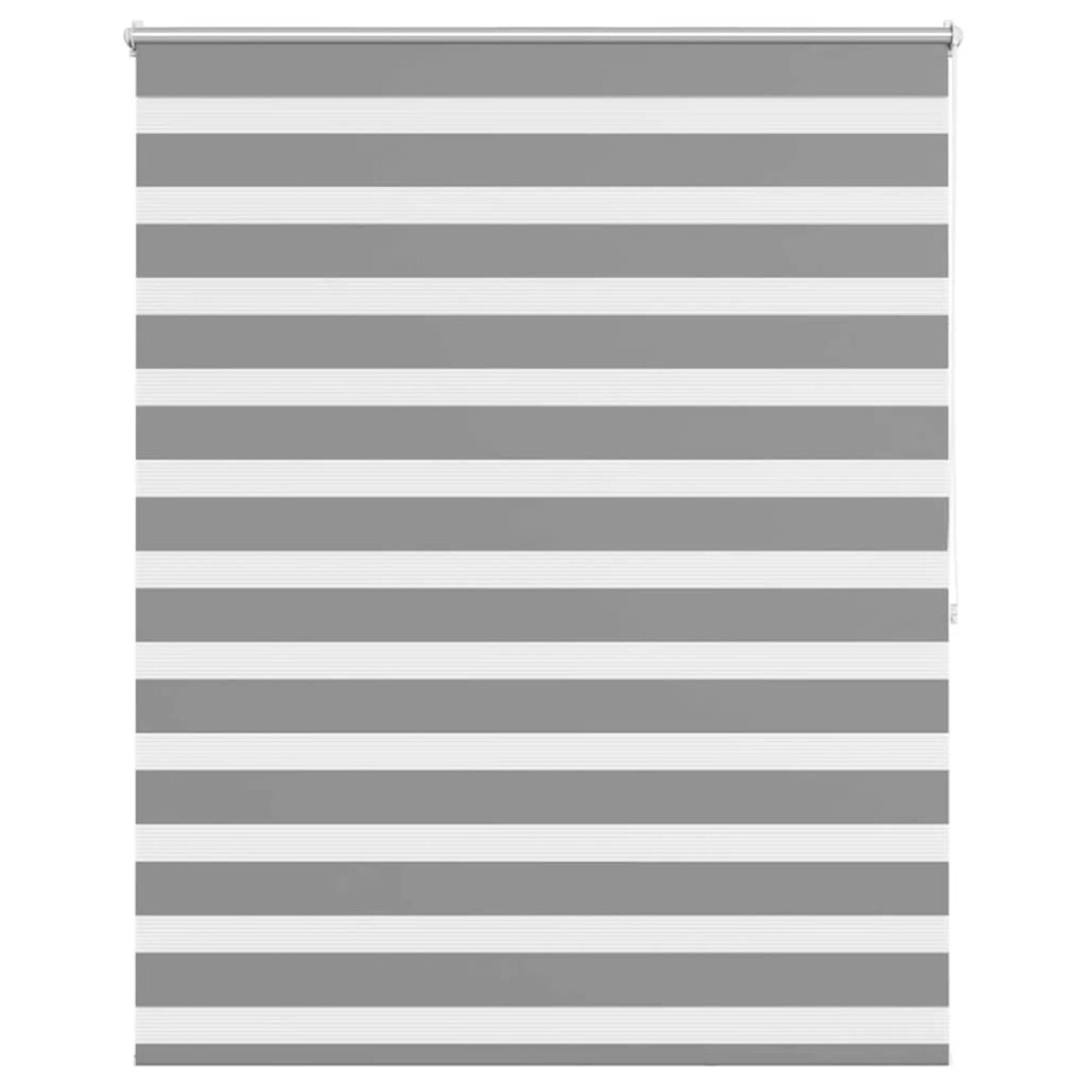 vidaXL Zebra Blind 120x175cm Grey Home Office Window Roller Shade Sunscreen