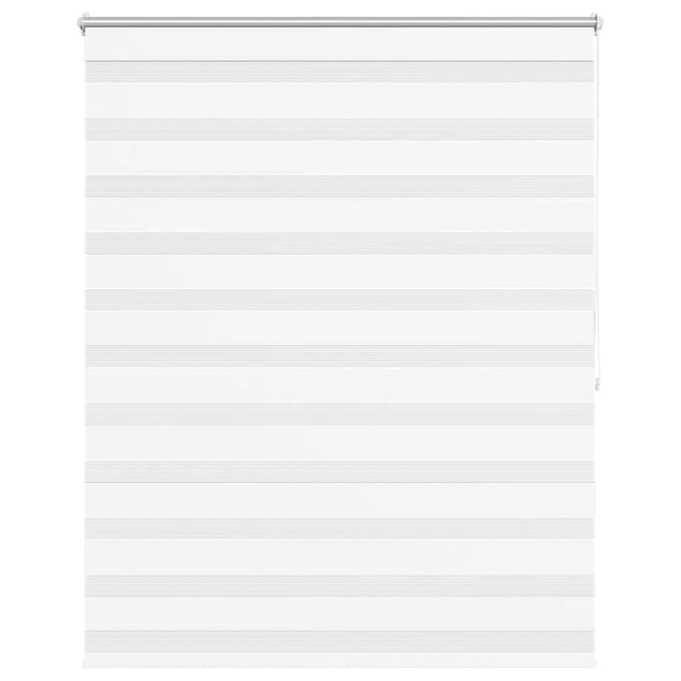 vidaXL Zebra Blind 120x175cm White Home Office Window Roller Shade Sunscreen