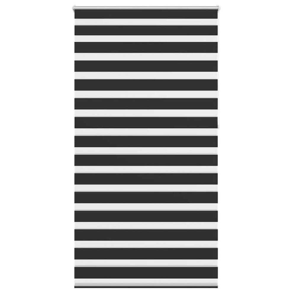 vidaXL Zebra Blind 120x230cm Black Home Office Window Roller Shade Sunscreen