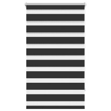 (black, 90 x 150 cm) vidaXL Zebra Blinds Alternative Parallel Roller Blind Window Privacy Screen