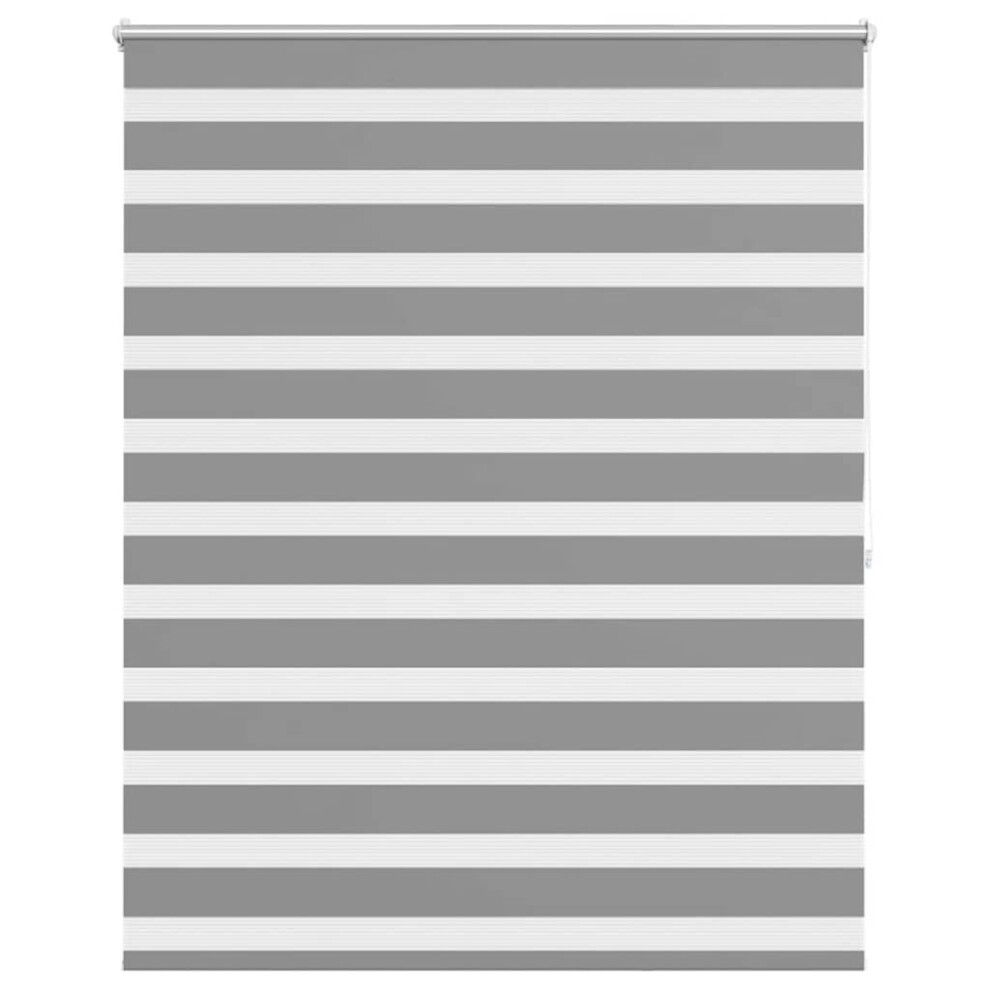 Vidaxl (, 140 X 175 Cm) Zebra Blinds Alternative Parallel Roller Blind Window Privacy Screen Grey