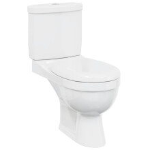 vidaXL Wall Hung Toilet With Cistern White Bathroom Soft Close Seat Bidet