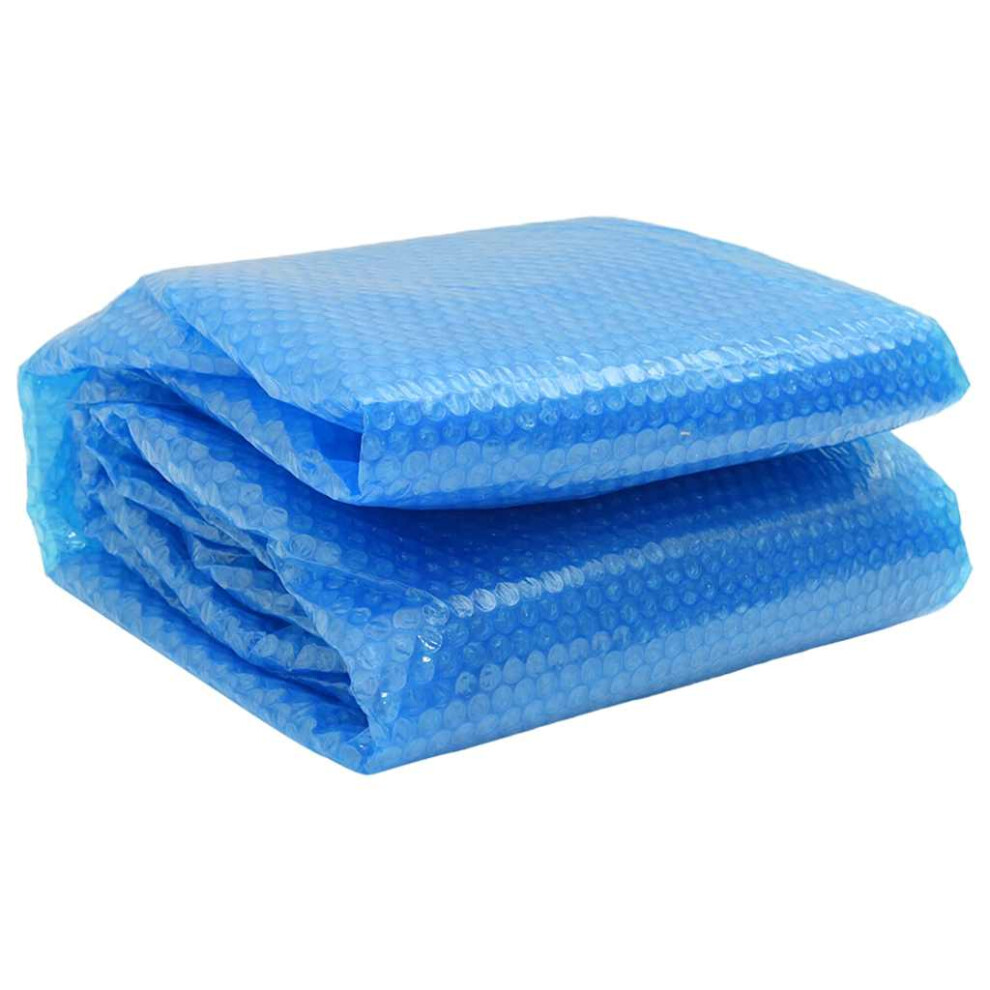 Vidaxl Solar Pool Film Floating Round Pe 250Cm Blue Bubble Padding Cover Sheet