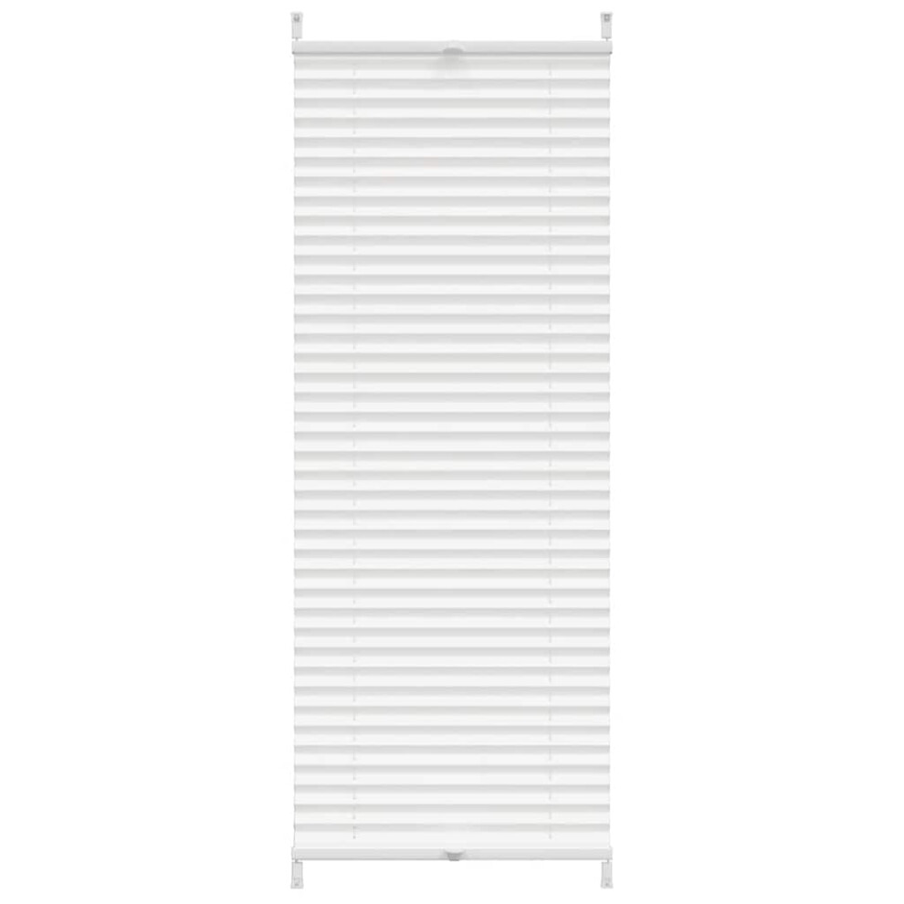 vidaXL Plisse Blind 60x125cm White Pleated Window Shade Daynight Sunscreen