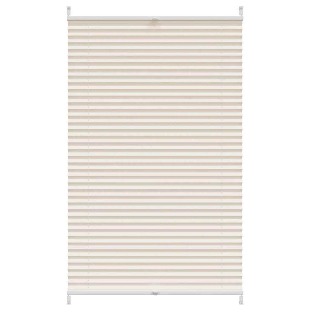 Vidaxl Plisse Blind 70X150cm Pleated Window Curtain Shade Sunscreen Cream