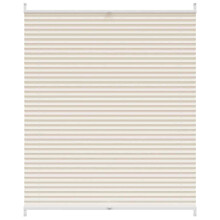 vidaXL Plissee Faltrollo Rollo Plisseerollo 100x125cm Creme