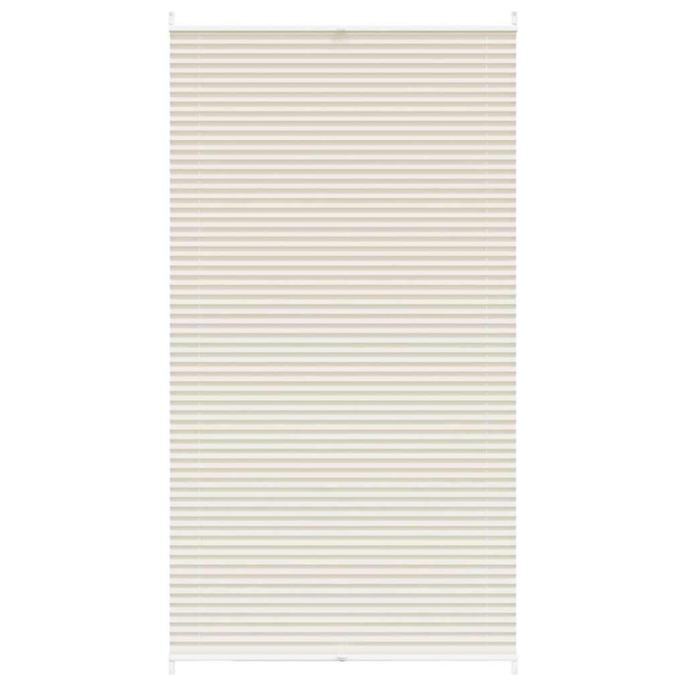 Vidaxl (Cream, 100 X 200 Cm) Plisse Blind Pleated Roller Window Blind Window Sunscreen Curtain Shade