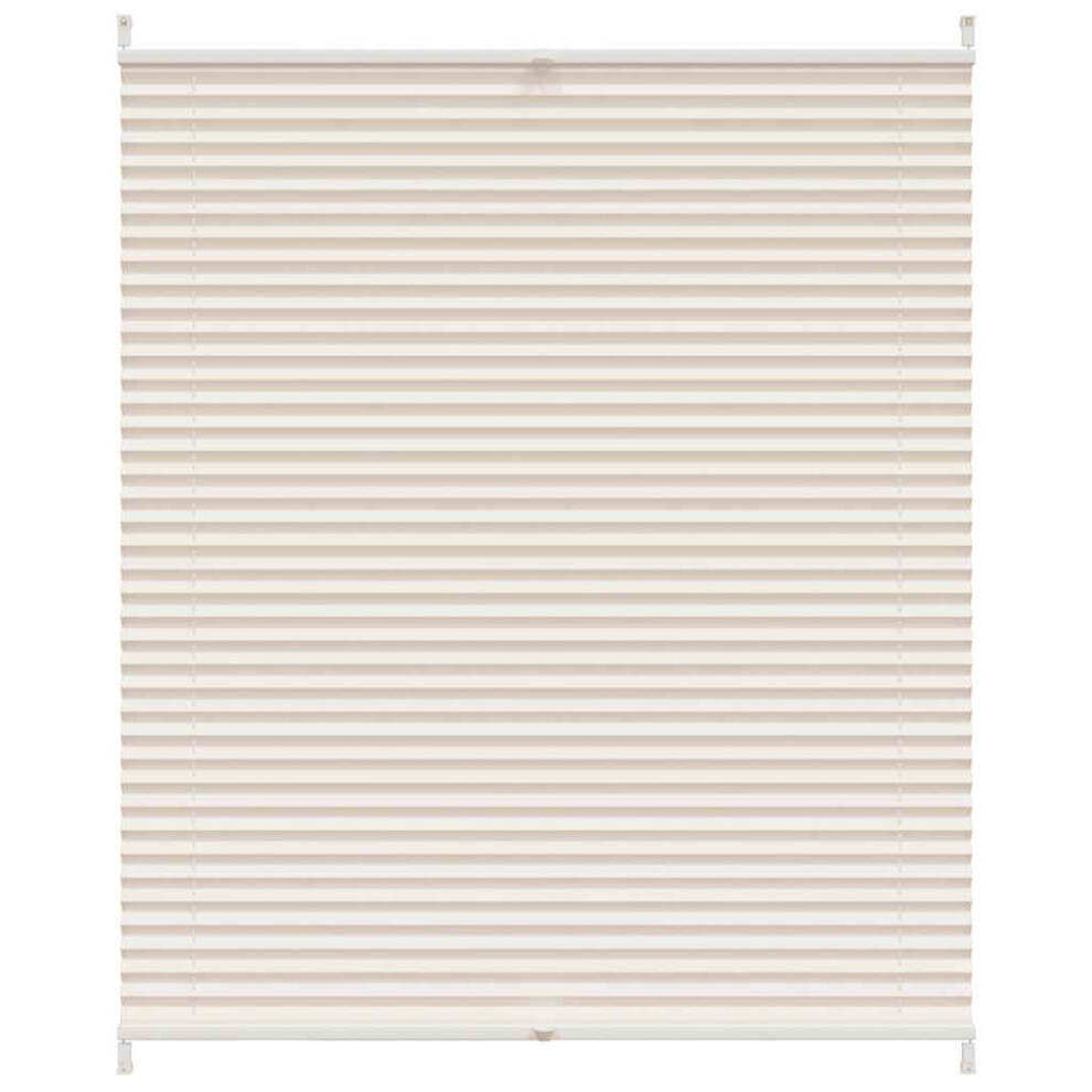 Vidaxl Plisse Blind 110X150cm Window Shade Curtain Sunscreen Shutter Cream