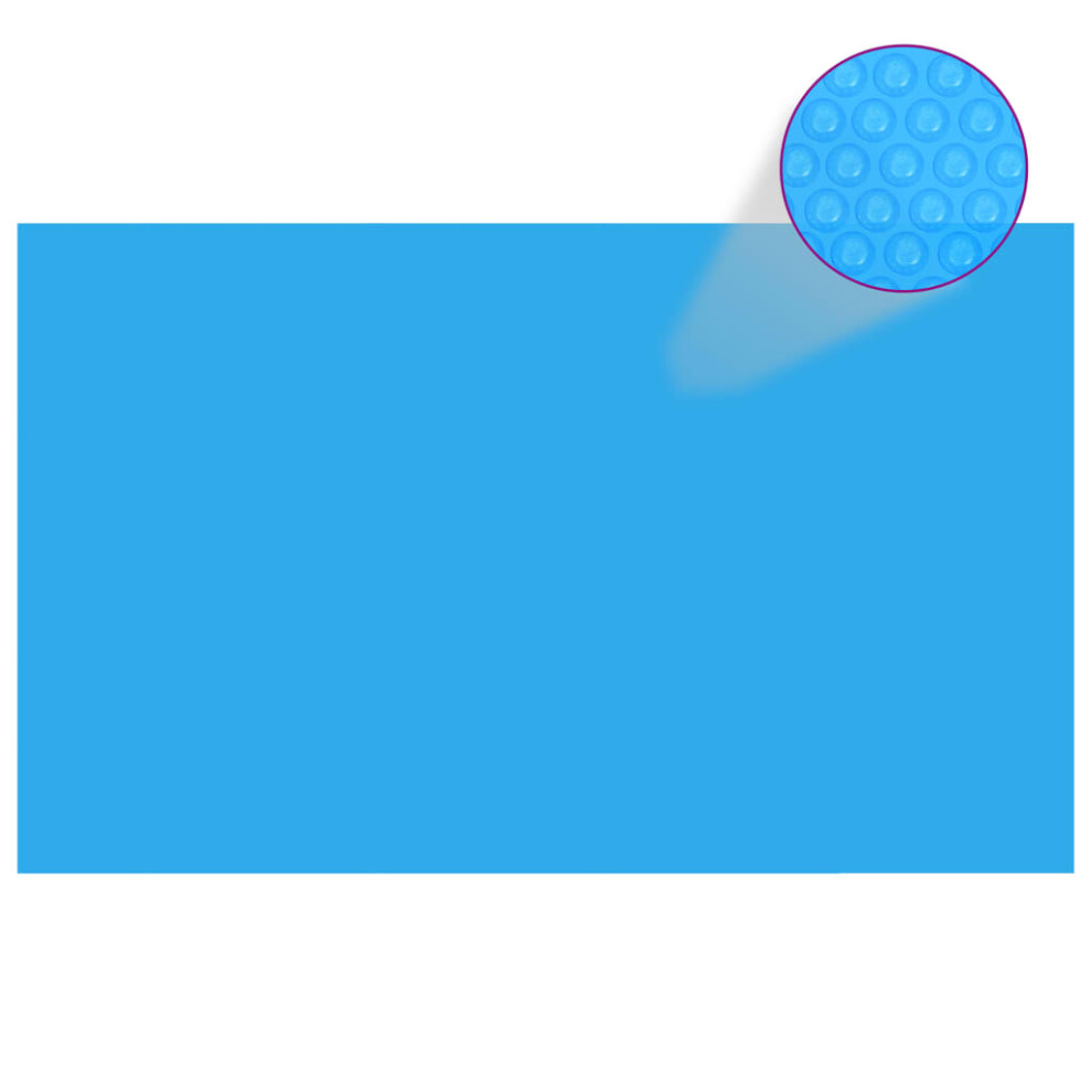Vidaxl Pool Cover Rectangular 260X160cm Pe Ground Cloth Base Protector Blue