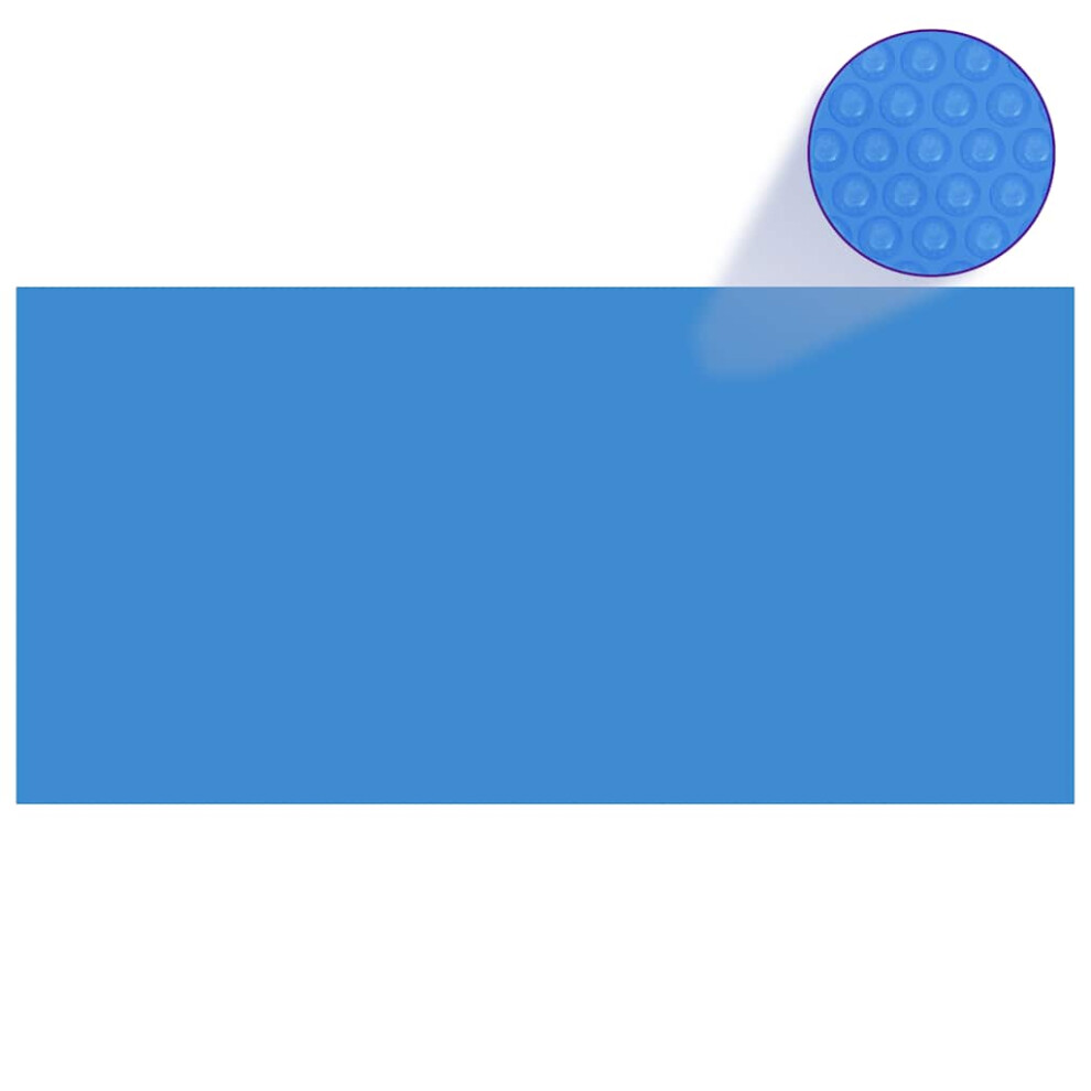 Vidaxl Pool Cover Rectangular 450X220cm Pe Ground Cloth Base Protector Blue