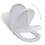VidaXL vidaXL Soft-close Toilet Seat Square White Bathroom Furniture Accessories Lid 1