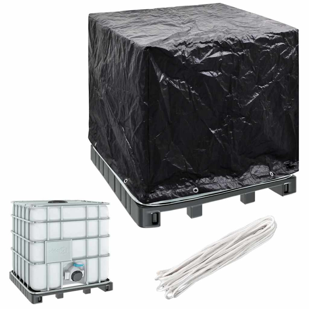 vidaXL IBC Container Cover 8 Eyelets Garden Outdoor Bucket Protection Cover