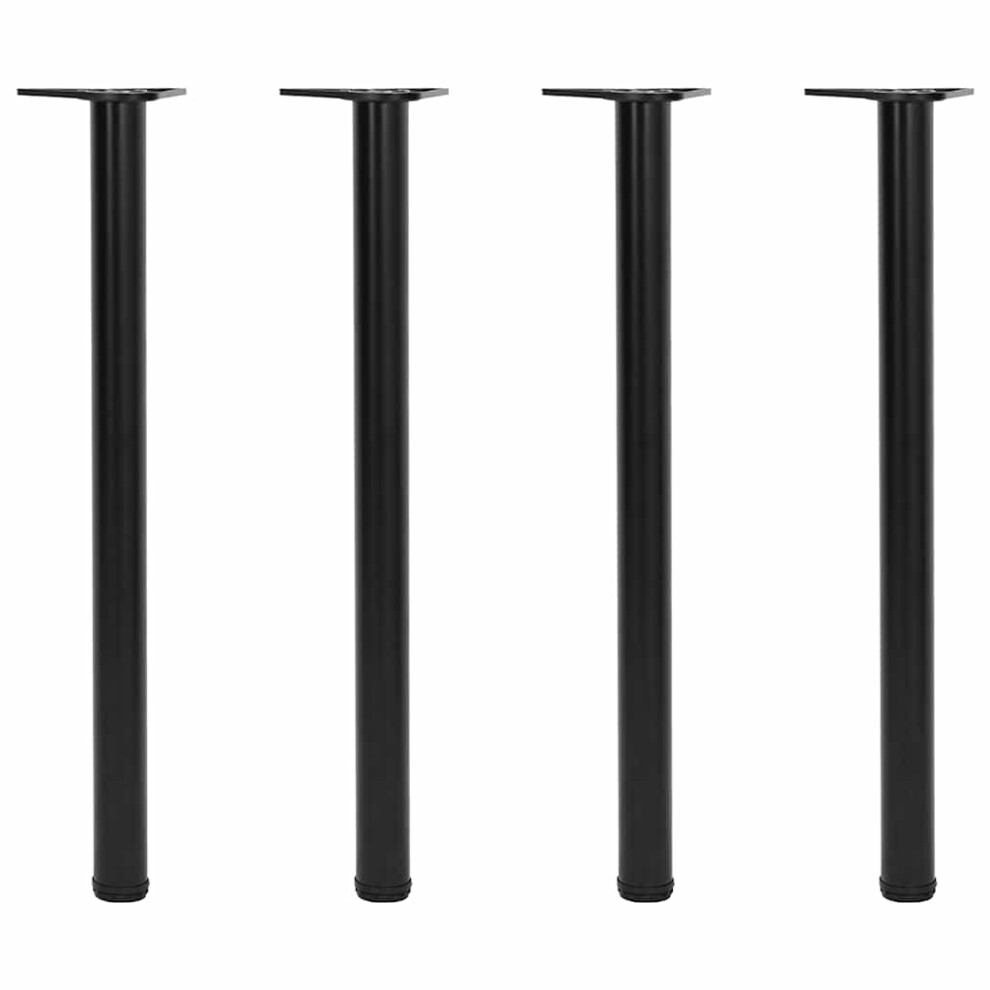 vidaXL 4x Height Adjustable Table Legs Black 870mm Worktop Desk Replacement