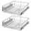 VidaXL 2 pcs Pull-Out Wire Baskets Kitchen Base Larder Units Storage Organiser 500 mm 1