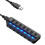 Usb2.0 Hub Multi-port Usb3.0 High-speed Transmission 7-port Hub Splitter 1