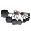 Black Stainless Steel Measuring Cups And Spoons Set 1