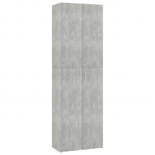 vidaXL Office Cabinet Concrete Grey Engineered Wood Filing Folder Storage Rack