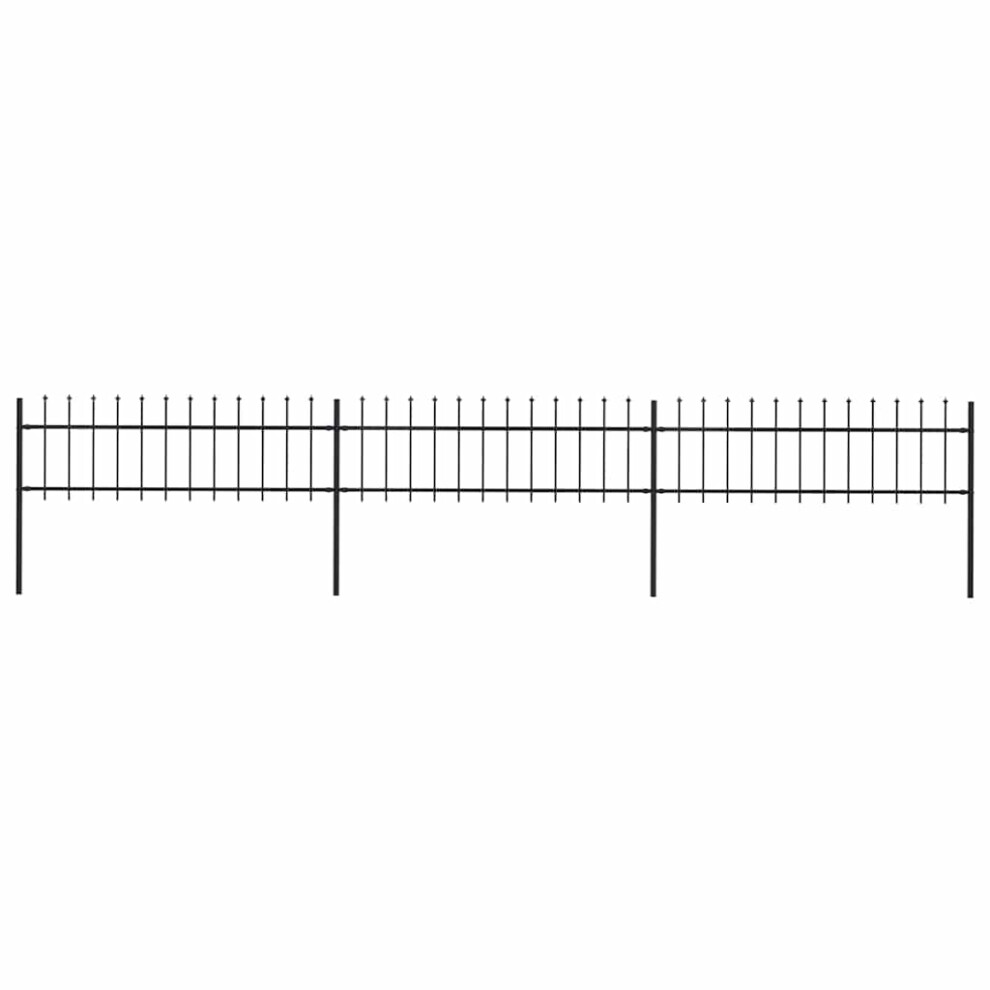 Vidaxl Garden Fence Spear 5.1X0.6m Outdoor Panel Barrier Border 8719883710167