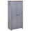 VidaXL vidaXL Solid Pine Panama Range Wardrobe Grey Clothes Bedroom Cabinet Closet 1