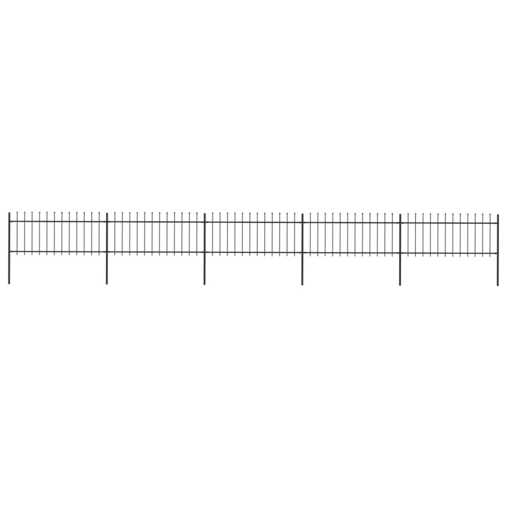 Vidaxl Garden Fence Spear 8.5X0.8m Outdoor Panel Barrier Border 8719883710273