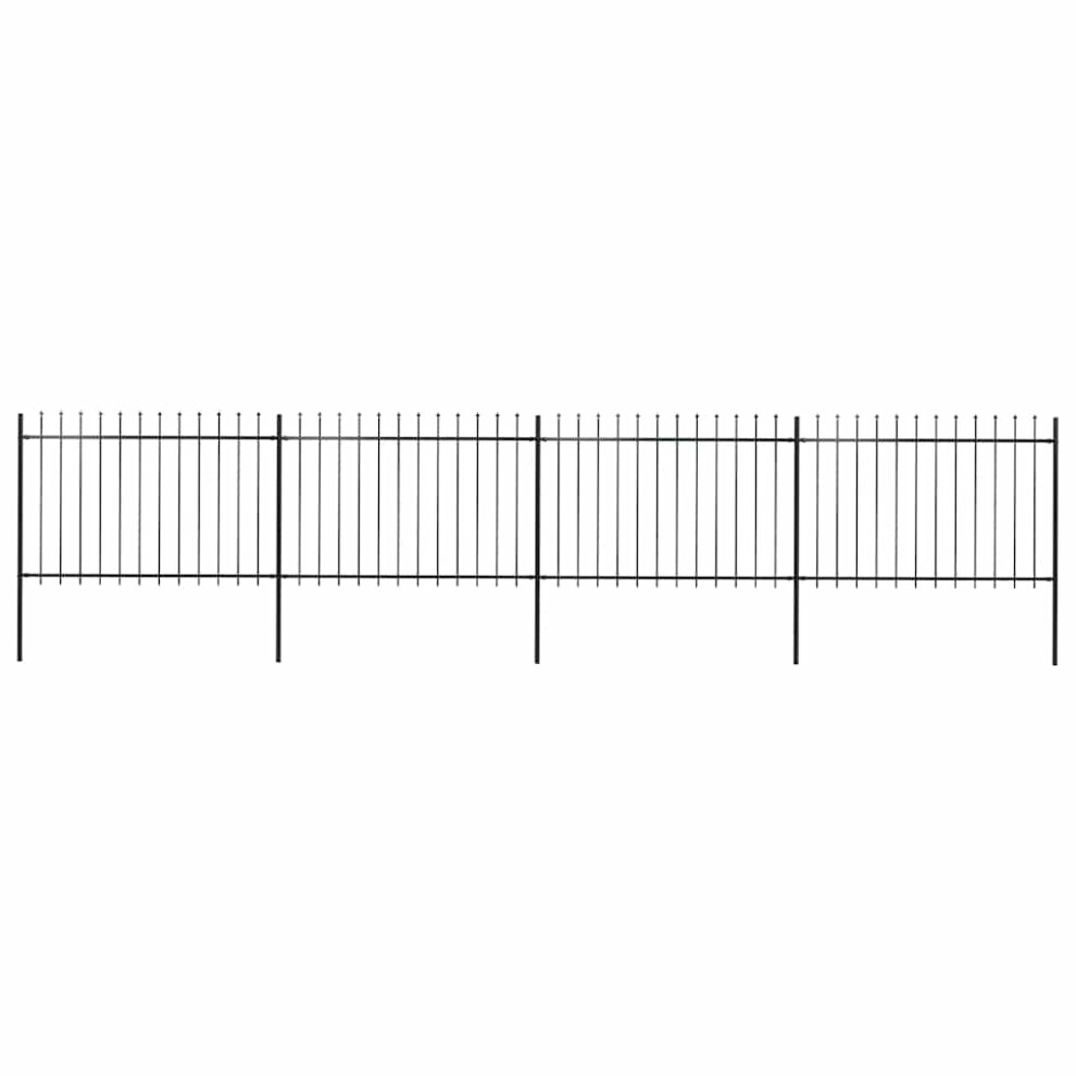 Vidaxl Garden Fence Spear 6.8X1.2m Outdoor Panel Barrier Border 8719883710440