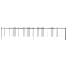 vidaXL Gartenzaun mit Speerspitze Stahl 1005 x 150 cm Schwarz