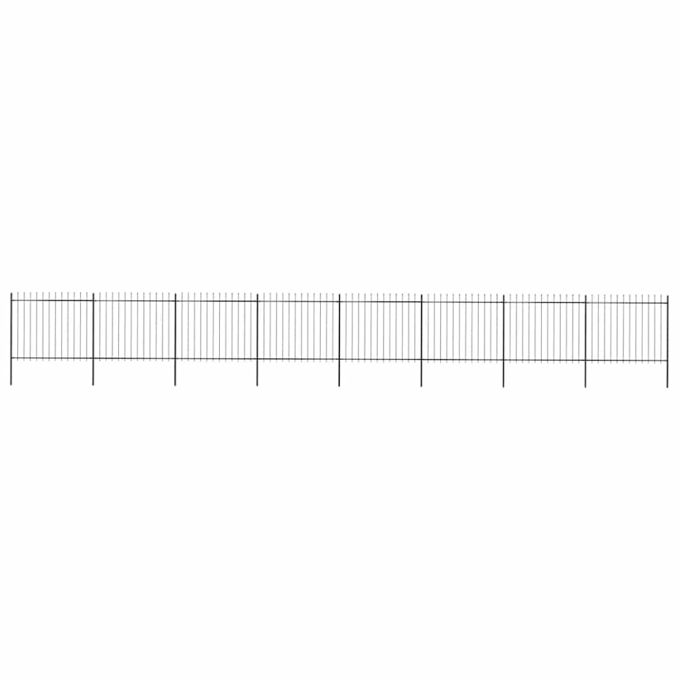 Vidaxl Garden Fence Spear 13.6X1.5m Outdoor Panel Barrier Border 8719883710570
