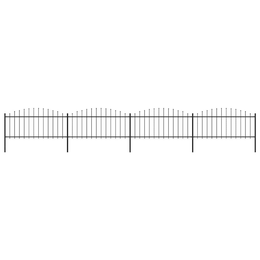 vidaXL Garden Fence Spear (0.5-0.75)x6.8m Outdoor Barrier Border