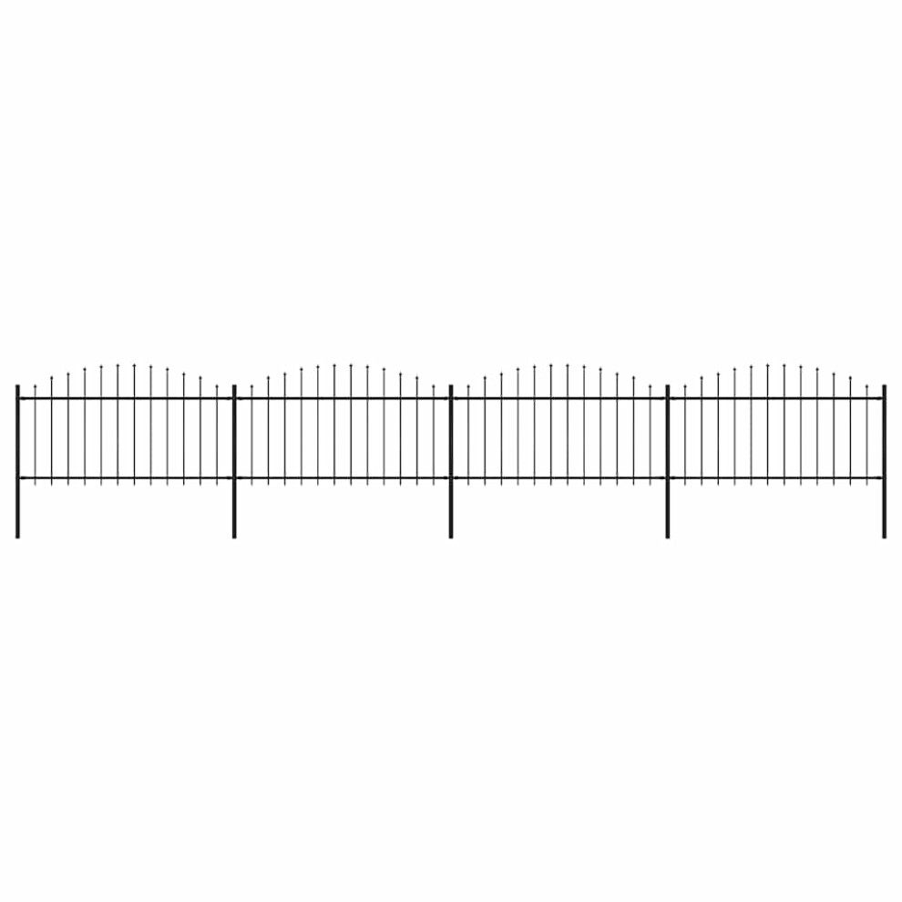 Vidaxl Garden Fence Spear (1.25-1.5)X6.8m Outdoor Barrier Border 8719883714622