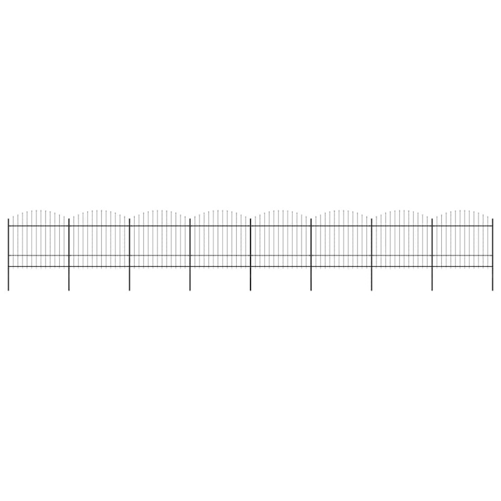 Vidaxl Garden Fence Spear (1.5-1.75)X13.6m Outdoor Barrier Border 8719883714752