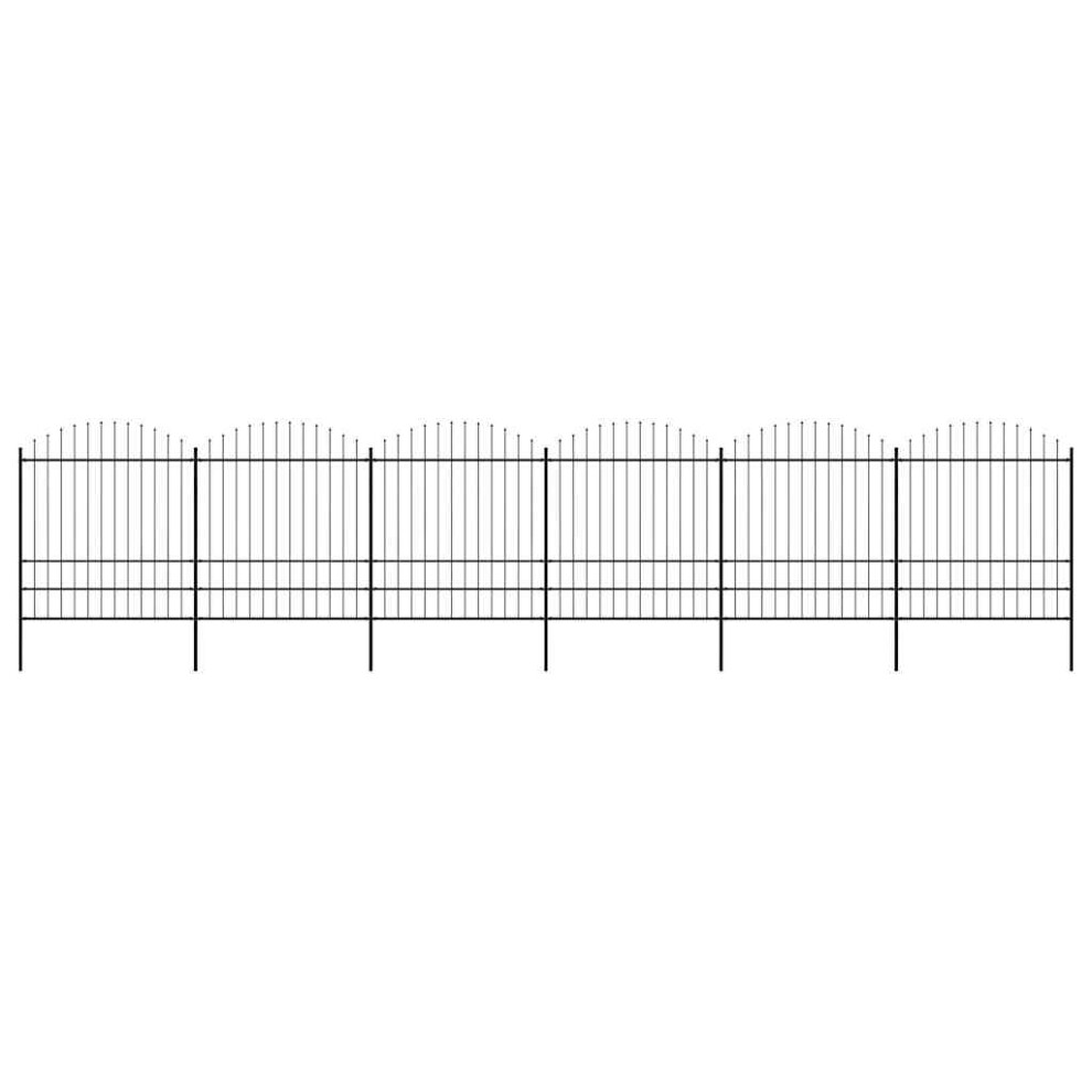 Vidaxl Garden Fence Spear (1.75-2)X10.2m Outdoor Barrier Border 8719883714820