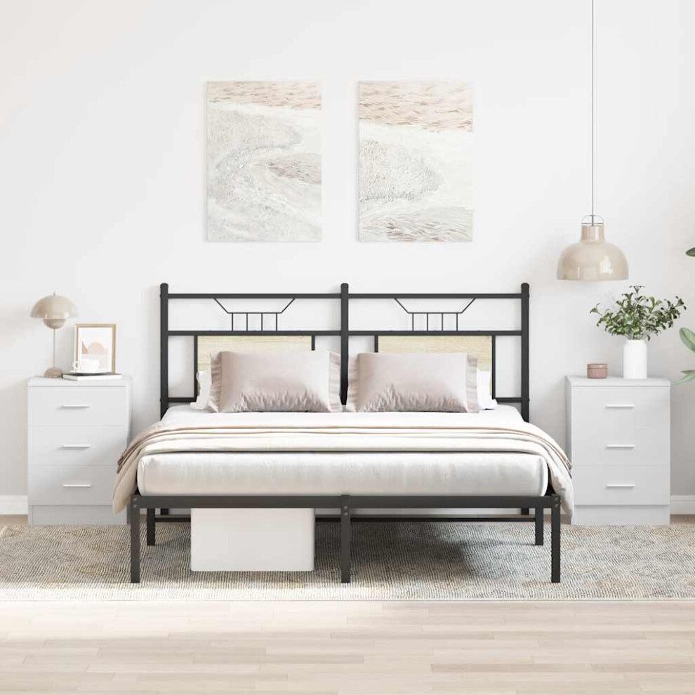 vidaXL 2x Bedside Cabinet White Engineered Wood Bedroom Nightstand Couch Table-image-OPC-P5XRXXH-NEW