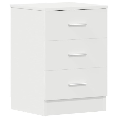 vidaXL Bedside Cabinet White Engineered Wood Bedroom Nightstand Couch Table