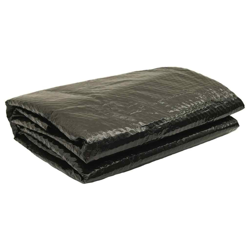 vidaXL Pool Cover Round Black 381cm Swimming Pool Film Garden Solar Pool Cover