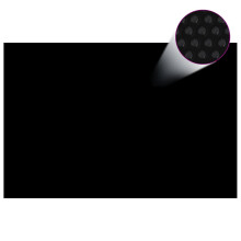 vidaXL Black Pool Cover 300x200 cm | Solar PE Bubble Pool Cover – heats water up to 1C, reduces evaporation (92163)