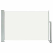 vidaXL udtrækkelig sidemarkise til terrasse 60 x 300 cm cremefarvet