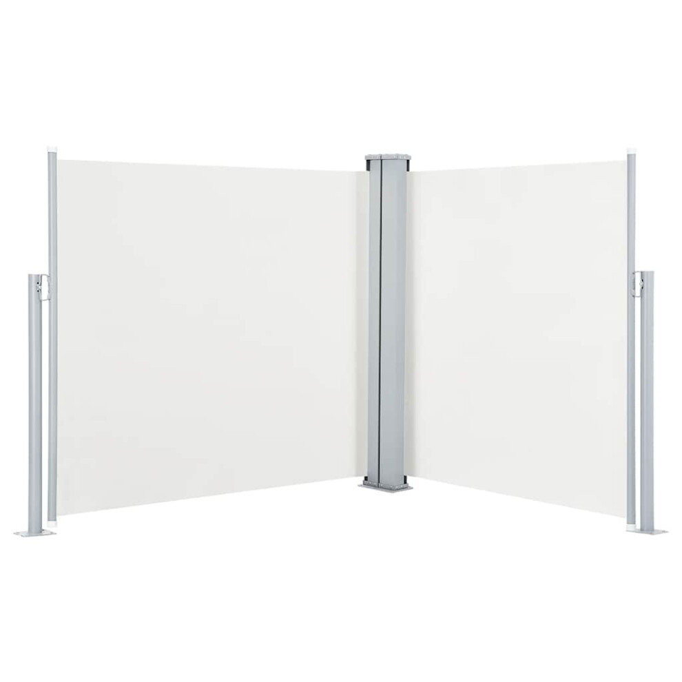 Vidaxl Retractable Side Awning 100Cm Garden Sun Privacy Screen Sunshades Cream
