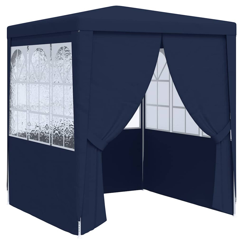 Vidaxl Professional Party Tent With Side Walls 2M Blue Outdoor Canopy Gazebo