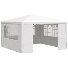 vidaXL Professional Party Tent with Side Walls 4m White Garden Canopy Gazebo