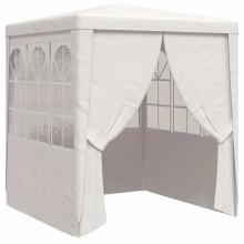 vidaXL Professional Party Tent with Side Walls 2m White Outdoor Canopy Gazebo