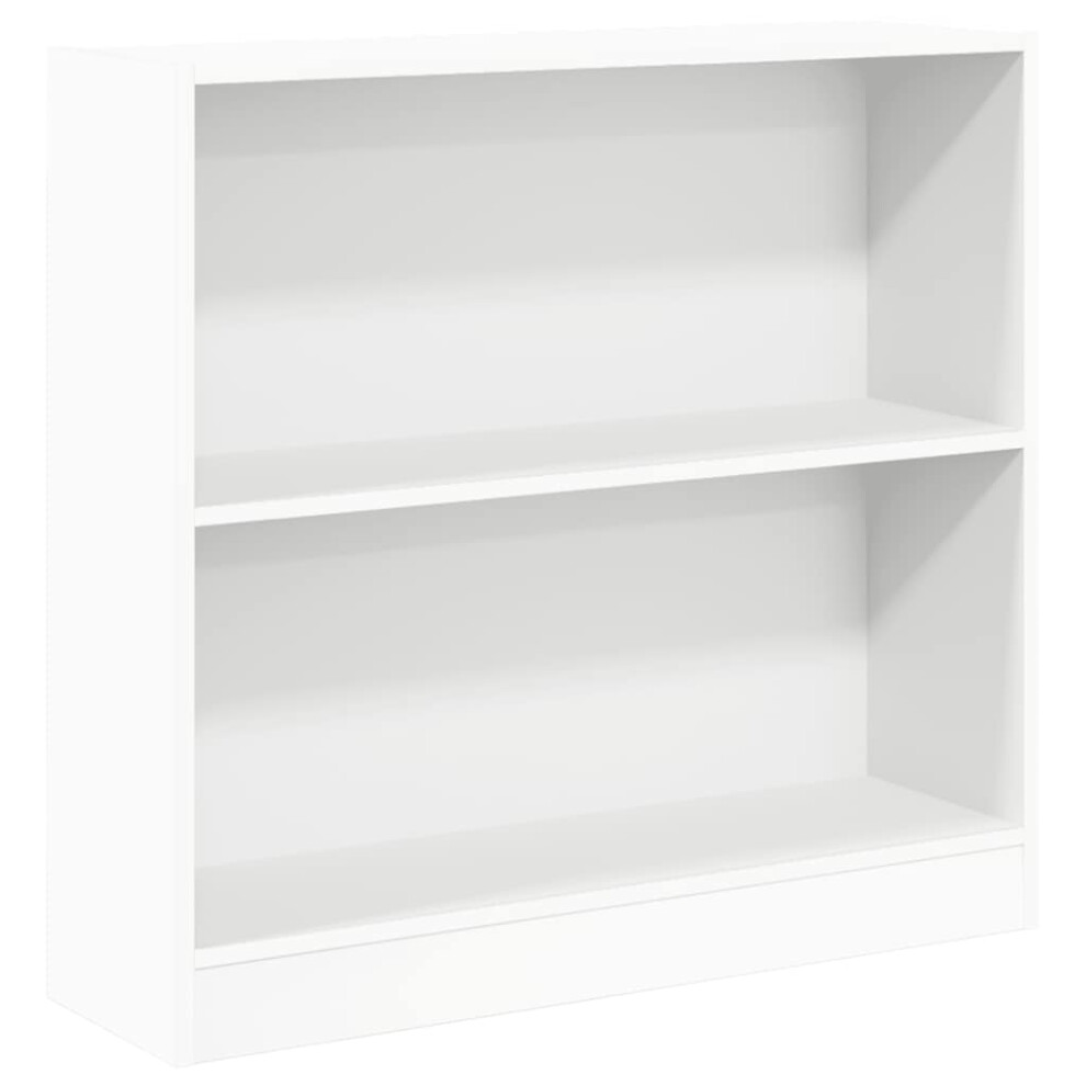 Vidaxl (White) Book Cabinet Display Rack Bookshelf Storage Shelf Rack Engineered Wood