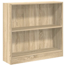 (sonoma oak) vidaXL Book Cabinet Display Rack Bookshelf Storage Shelf Rack Engineered Wood