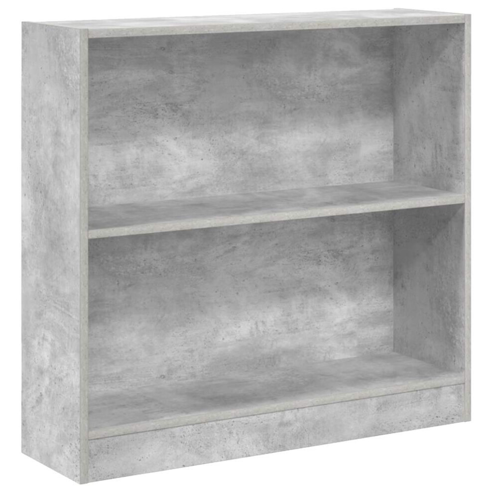 Vidaxl Book Cabinet Engineered Wood Concrete Grey Bookshelf Storage Cabinet