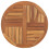 vidaXL Solid Teak Wood Table Top Round 70cm Wooden Replacement Dining Tops 1