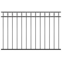 vidaXL Zaunelement ASSEN Stahl 163x100 cm Schwarz