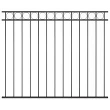 vidaXL Zaunelement ASSEN Stahl 163x150 cm Schwarz