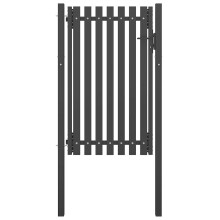 vidaXL Gartentor aus Stahl 100 x 150 cm Anthrazit